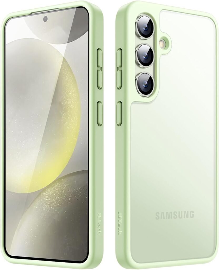JETech Jade Green Matte Case for Samsung Galaxy S24+ 5G – Slim, Anti