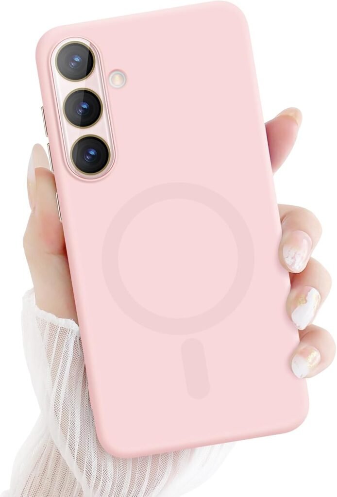 Samsung Galaxy S24 Plus 5G Pink Silicone Case: Shockproof, Anti