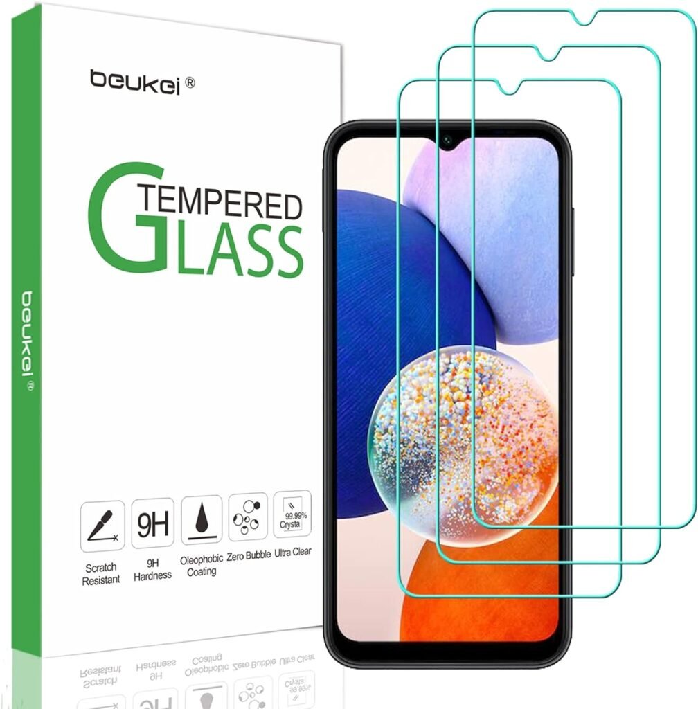 3 Pack Tempered Glass Screen Protector for Samsung Galaxy A14 5G