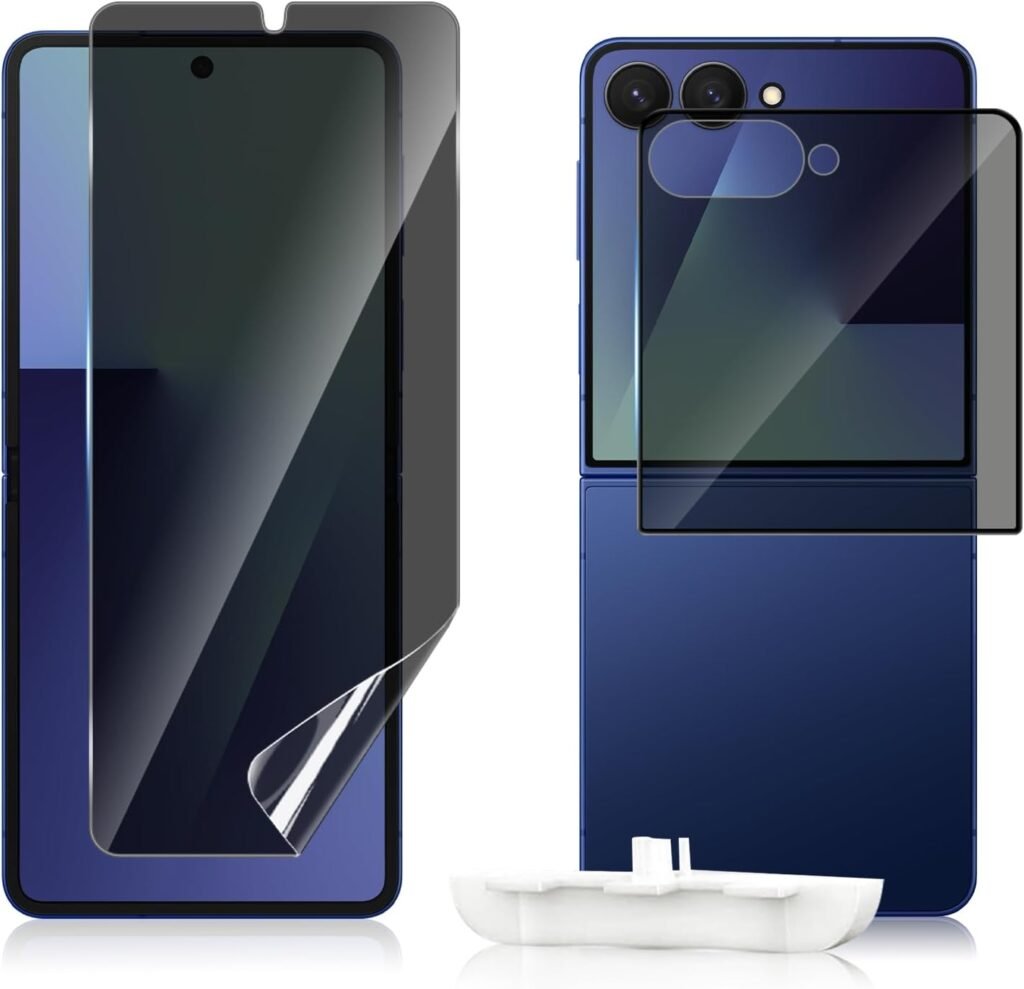 “Samsung Galaxy Z Flip 7 Privacy Screen Protector: Anti-Scratch & Anti