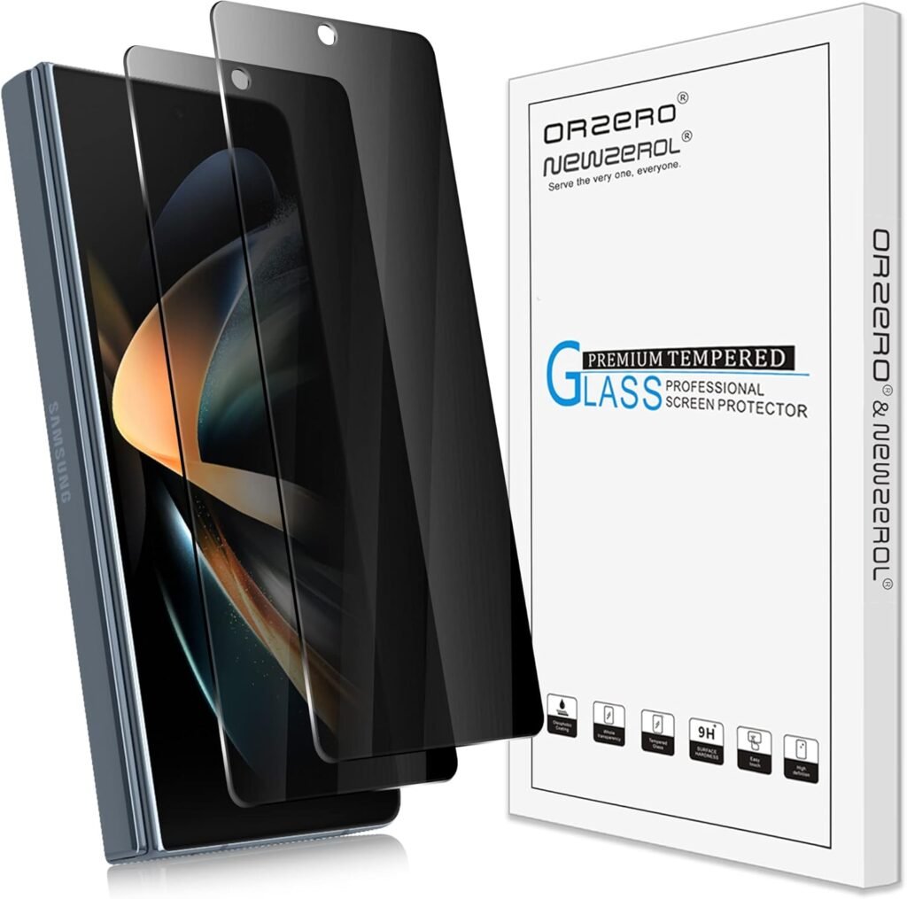 “2-Pack Anti-Spy Screen Protectors for Samsung Galaxy Z Fold 4