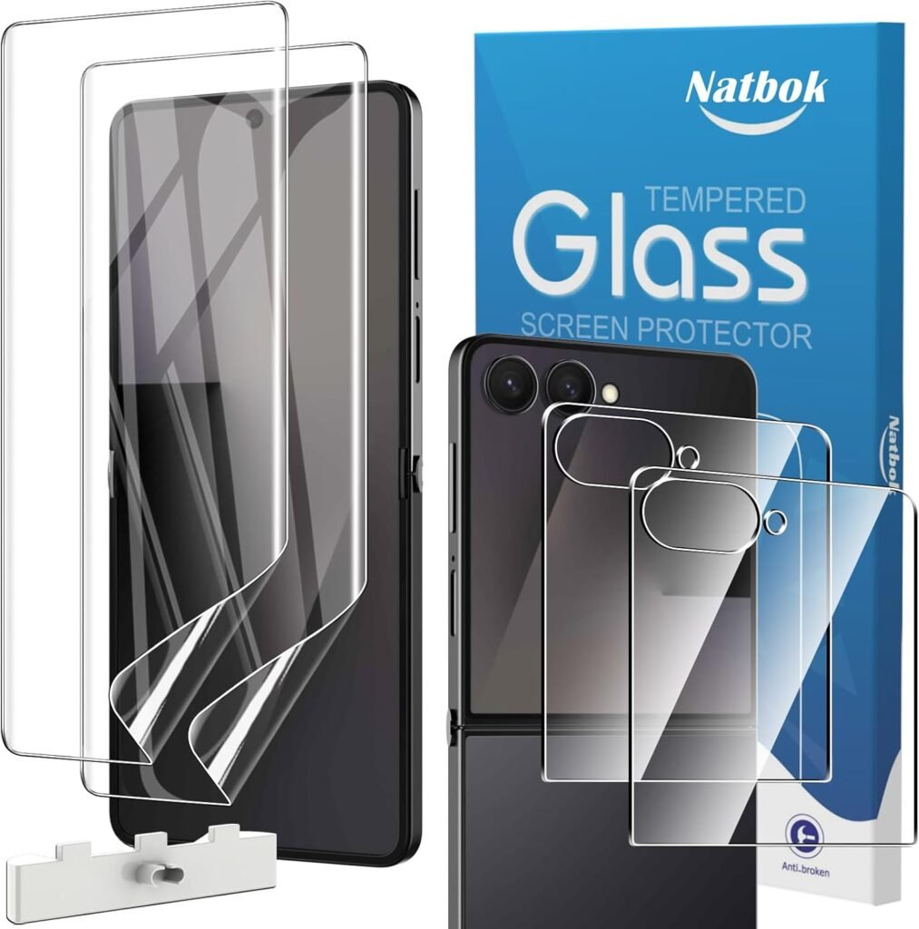 “Buy 2+2 Pack TPU Screen & Camera Protectors for Samsung Galaxy Z Flip 7