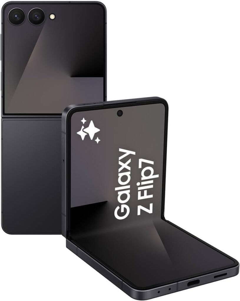 Samsung Galaxy Z Flip7 512GB Jet Black: AI Smartphone with 50MP, 6.9″ AMOLED, 120Hz
