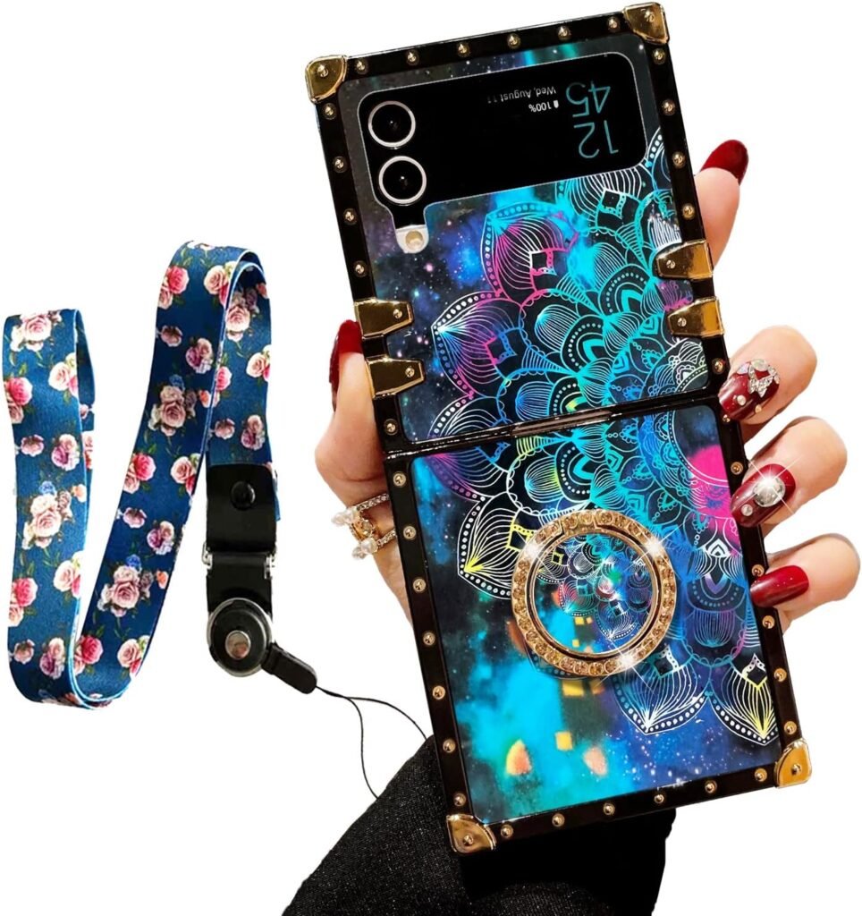 Colorful Petal Stars Shockproof Case for Samsung Galaxy Z Flip 3