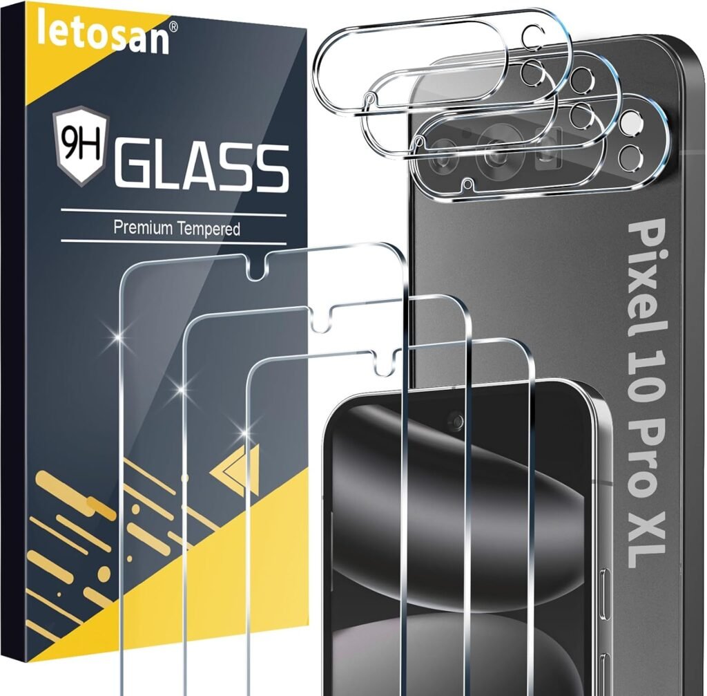 Google Pixel 10 Pro XL Screen Protector 3+3 Pack