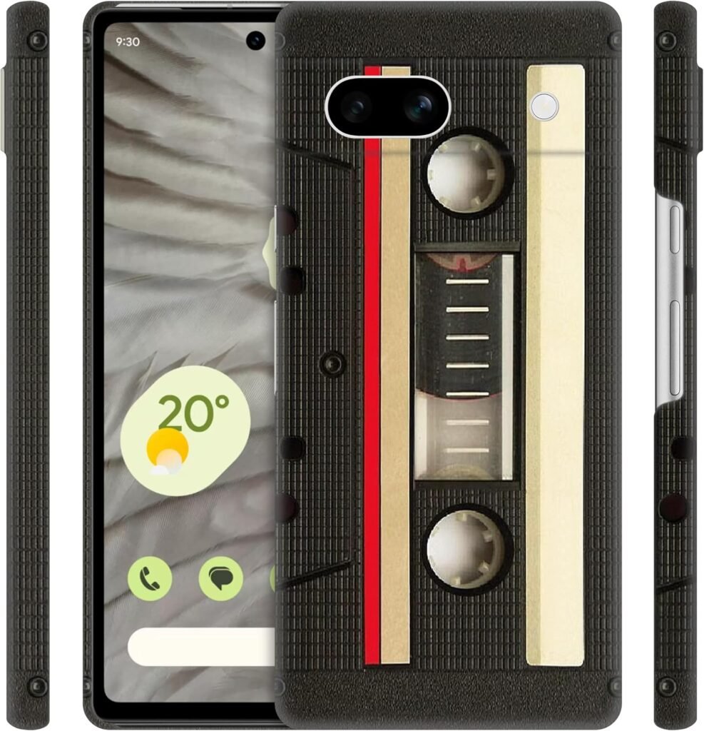 GlamCase Vintage Cassette Design for Google Pixel 7A 5G – Sleek Protective Plastic Snap