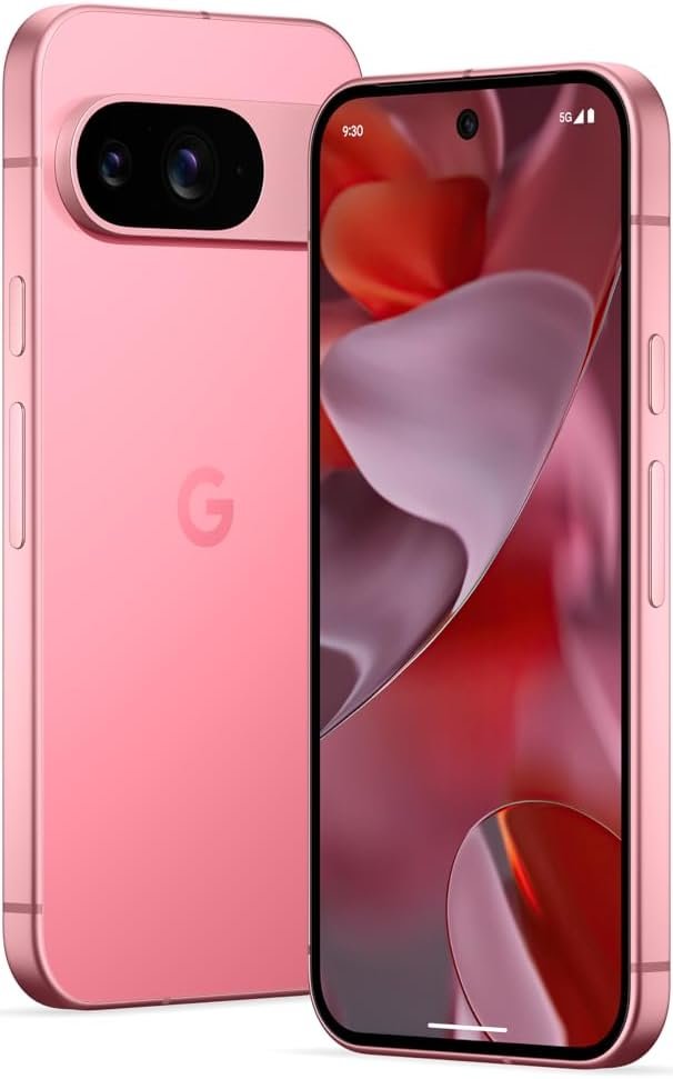 Google Pixel 9 (128GB, 12GB RAM) – Unlocked, Gemini AI, 50MP Camera, 4K Video, 120Hz OLED Display, Renewed with Fast Charger