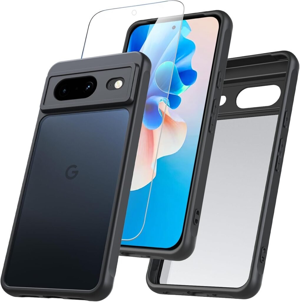 “Shockproof Military-Grade Pixel 8A Case with MagSafe & Anti-Scratch Screen Protector – Non