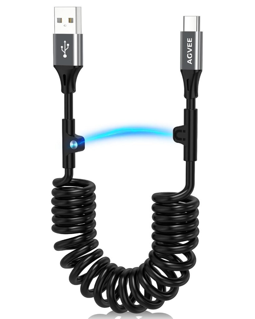 AGVEE 5ft USB-C to USB-C Charging Cable – 60W PD Fast Charger for iPhone 17/16/15, Galaxy S25-S21, Google Pixel