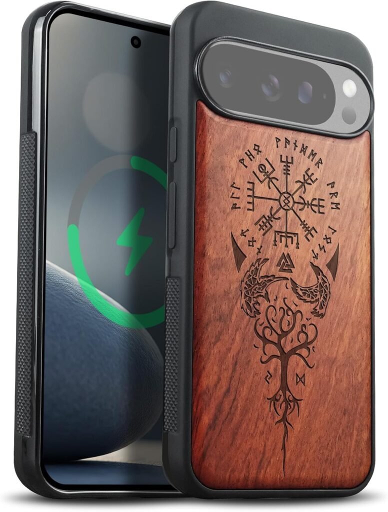 Carveit Rosy Wood Case for Pixel 10 Pro XL